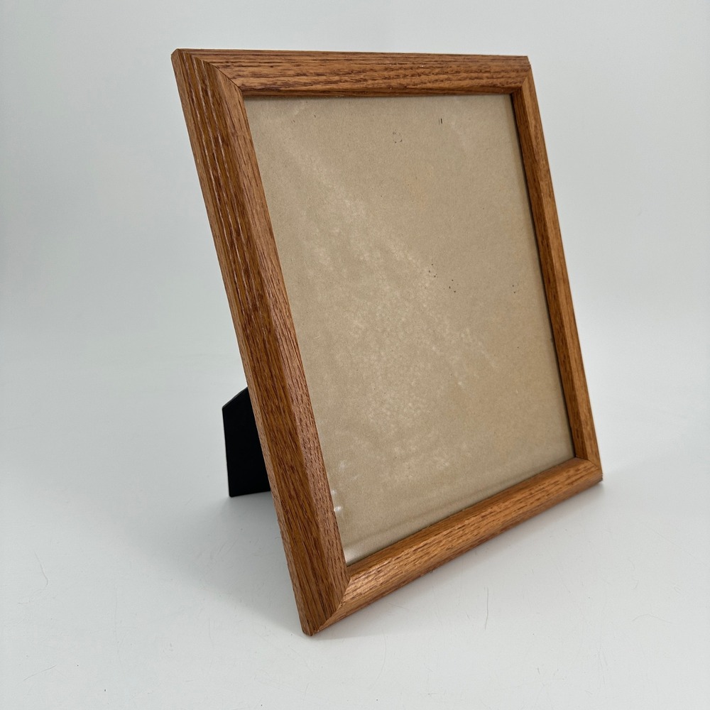 Oak Wood 8x10 Picture Frame Honey Tone Natural Grain Tabletop Wall Mount